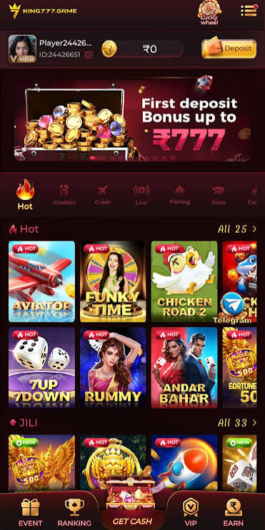 King777 Game Online gaming platform screen